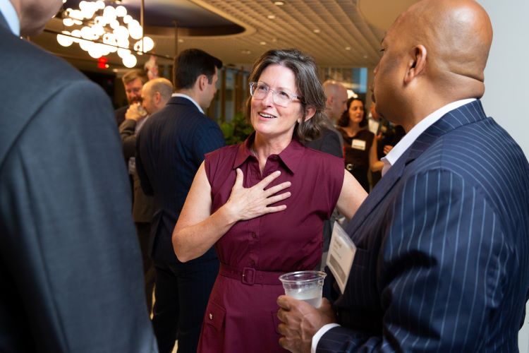 Orrick's Anne Savin at the 10th anniversary Veterans' Career Legal Fair in 2025