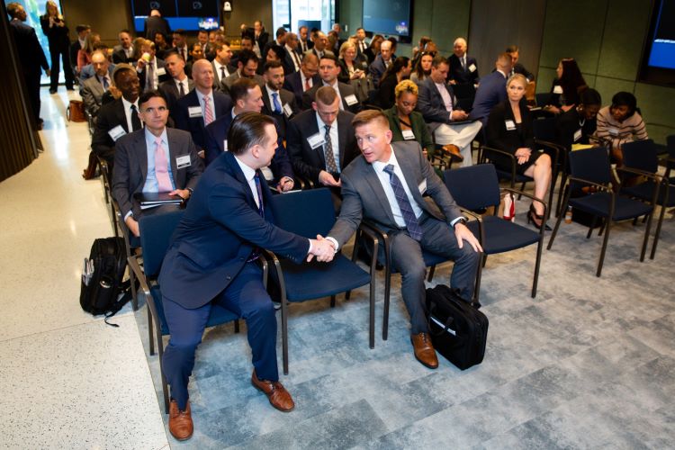 Networking and learning at 2025 Veterans' Career Legal Fair